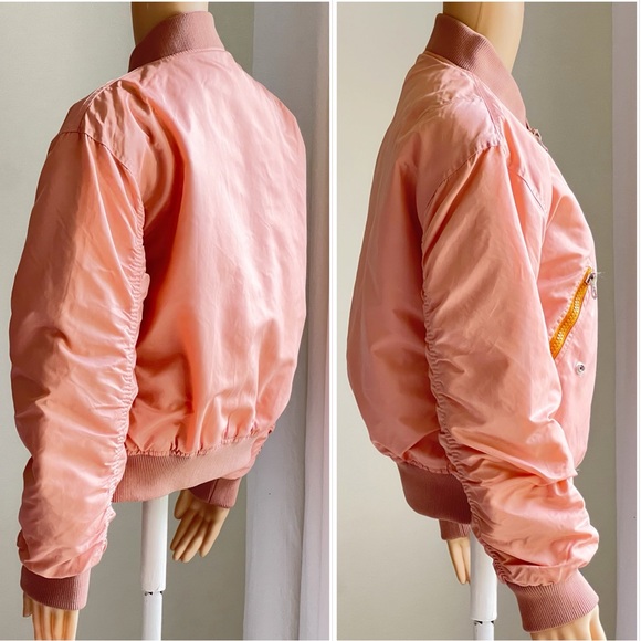 Acne Studios Clea Bomber Jacket Women's Pale Pink Women's Size 34/ XS -Small - Picture 10 of 15